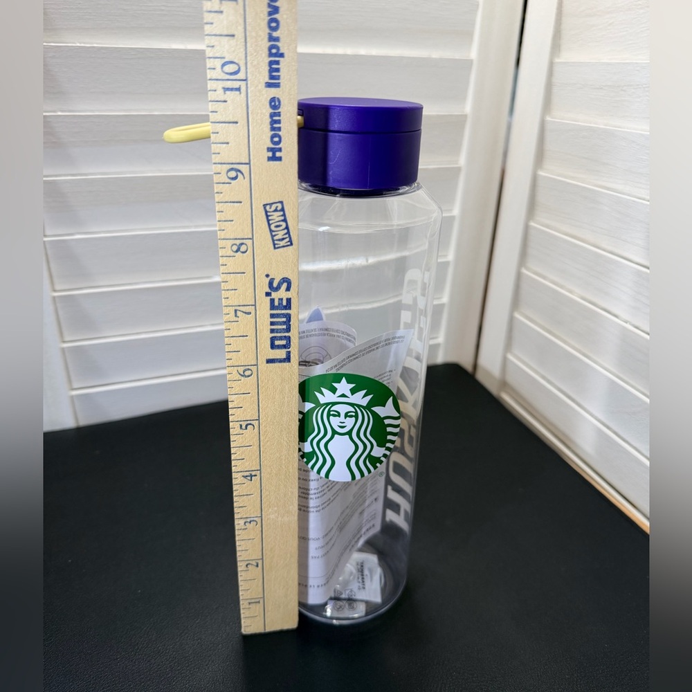 NWT Starbucks Clear Tumbler with UW Huskies logo - Picture 5 of 5